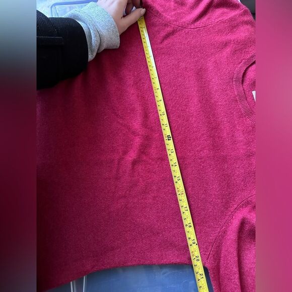 Women’s Fionn 100% 2 Ply Cashmere Red Pullover Sweater Size X-Large xl raspberry - Picture 4 of 5